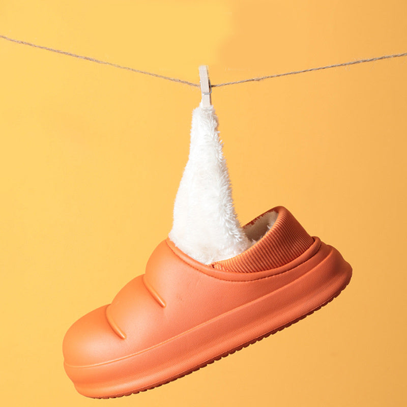 Winter Warm Cotton Slippers – Non-Slip Waterproof Slippers