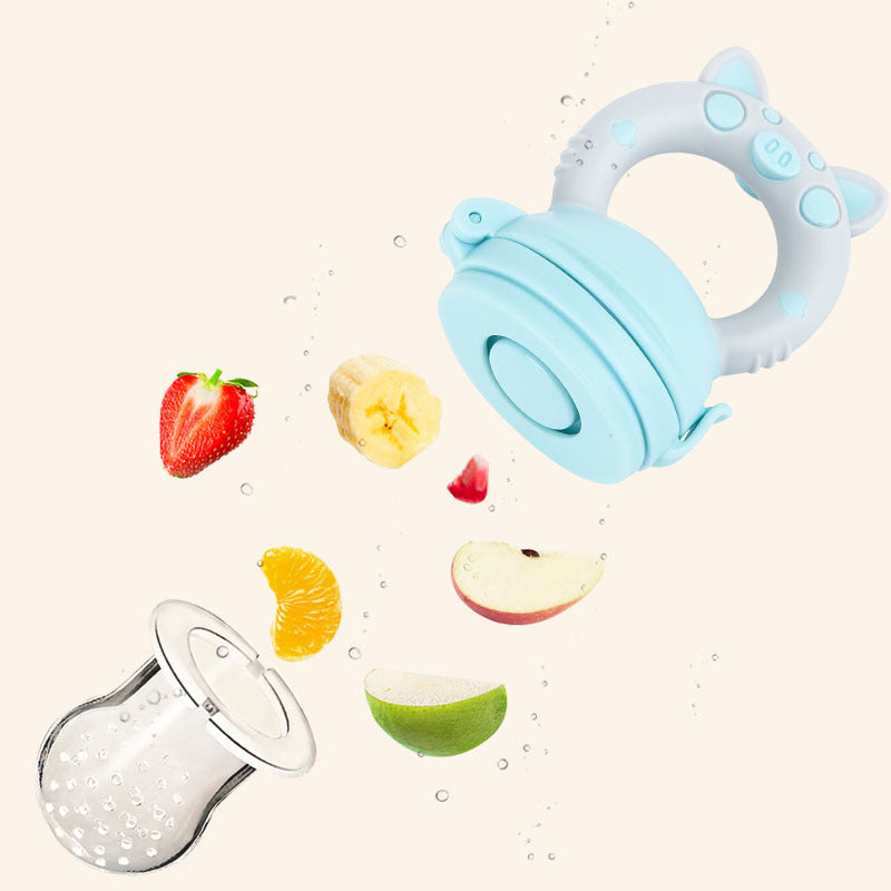 Silicone Baby Teether with Fruit Feeder – Safe Teething Relief