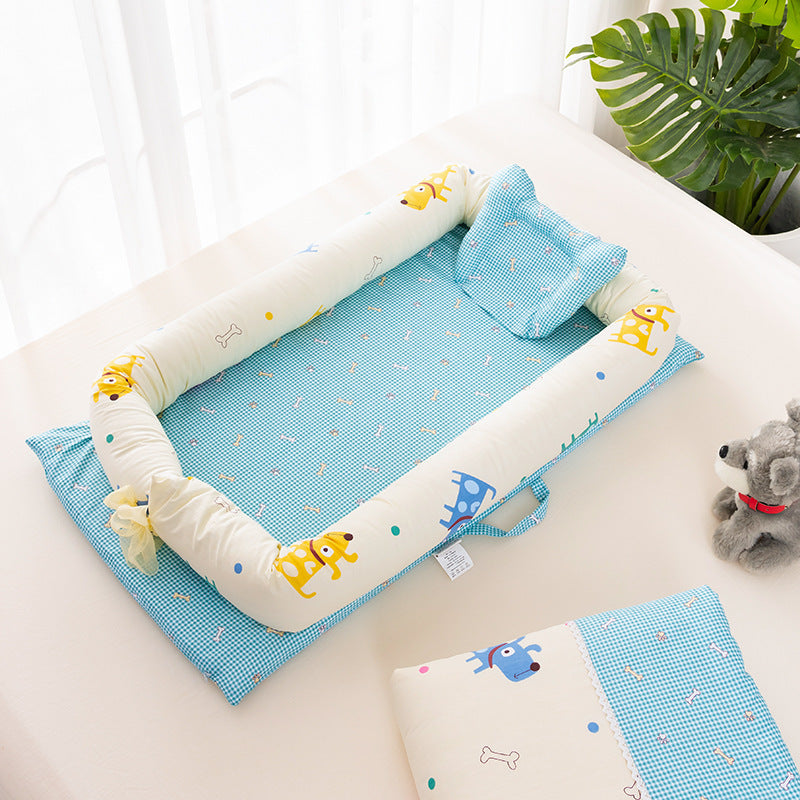 Newborn Portable Crib Bed Removable And Washable Bed