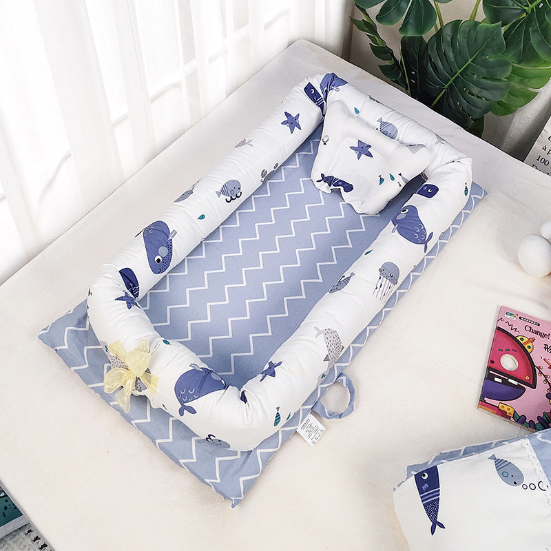 Newborn Portable Crib Bed Removable And Washable Bed