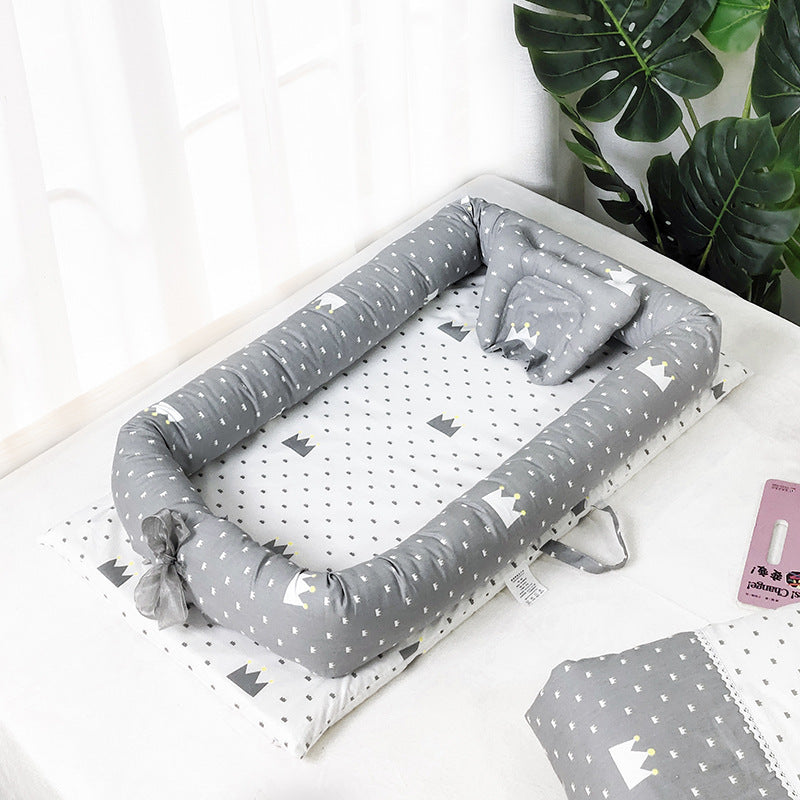 Newborn Portable Crib Bed Removable And Washable Bed