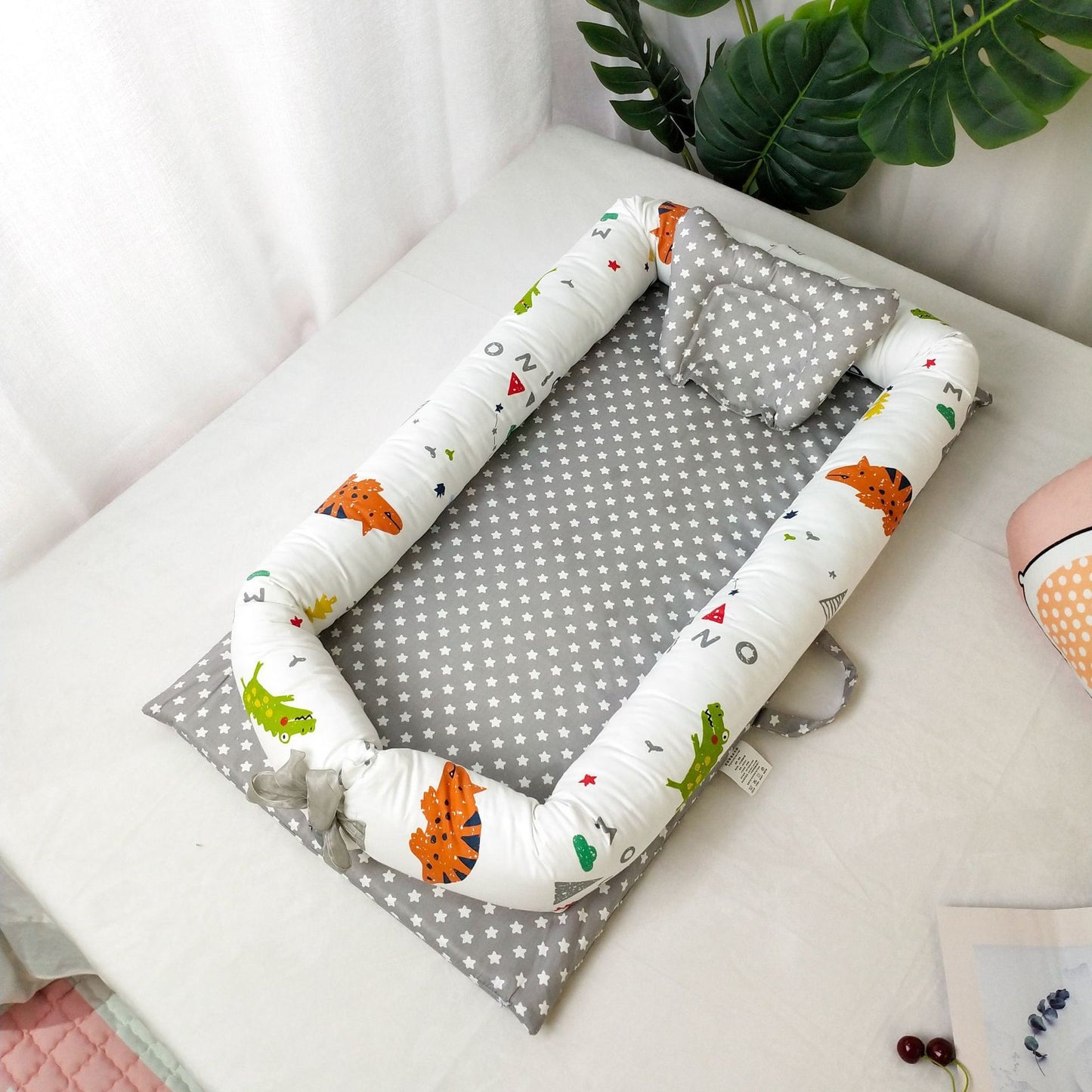 Newborn Portable Crib Bed Removable And Washable Bed
