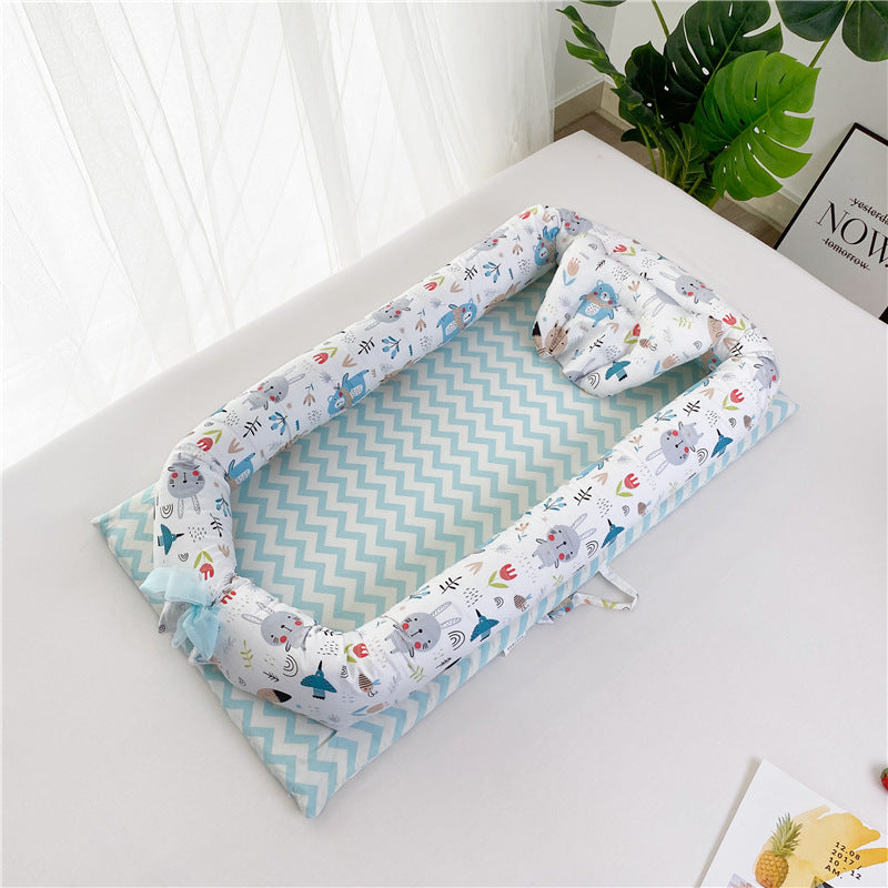 Newborn Portable Crib Bed Removable And Washable Bed