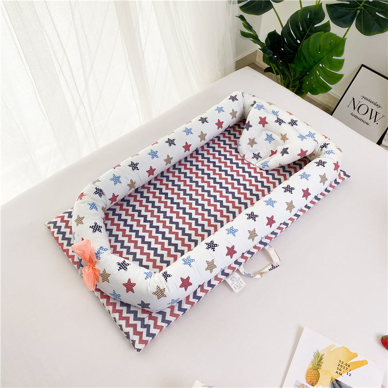 Newborn Portable Crib Bed Removable And Washable Bed