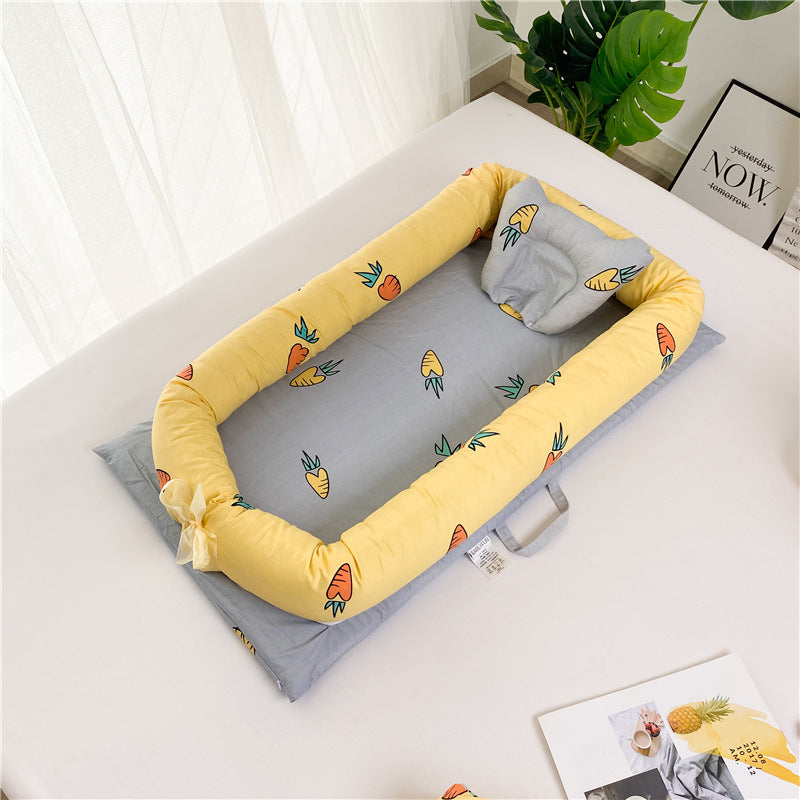 Newborn Portable Crib Bed Removable And Washable Bed