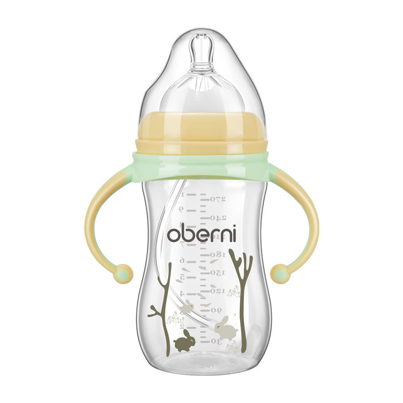 Anti-fall and anti-flatulence baby bottle