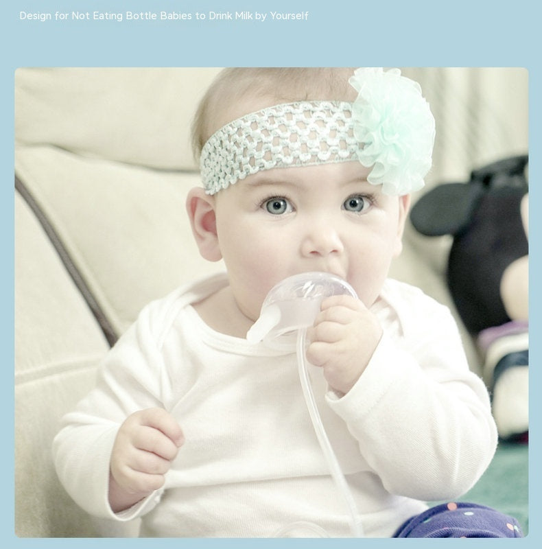 Separated Long Straw Baby Bottle