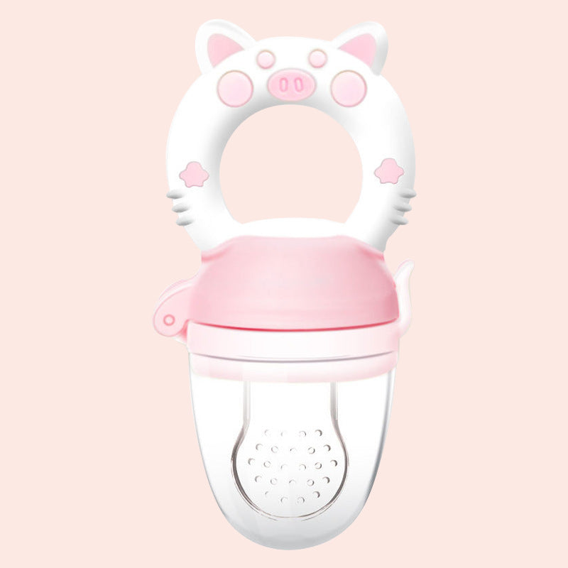 Silicone Baby Teether with Fruit Feeder – Safe Teething Relief