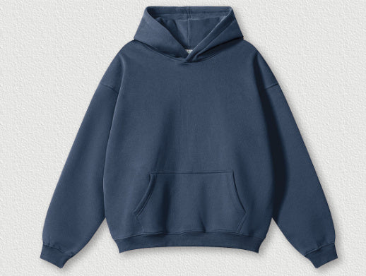 Solid Colour Plus Size Thick Hoodie