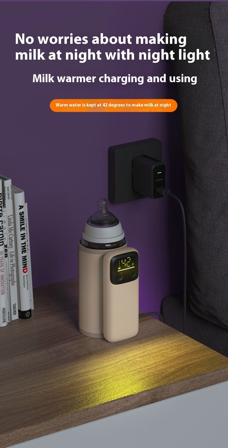 Baby Bottle Insulation Cover – Universal Milk Warmer with Fast Charging & Constant Temperature