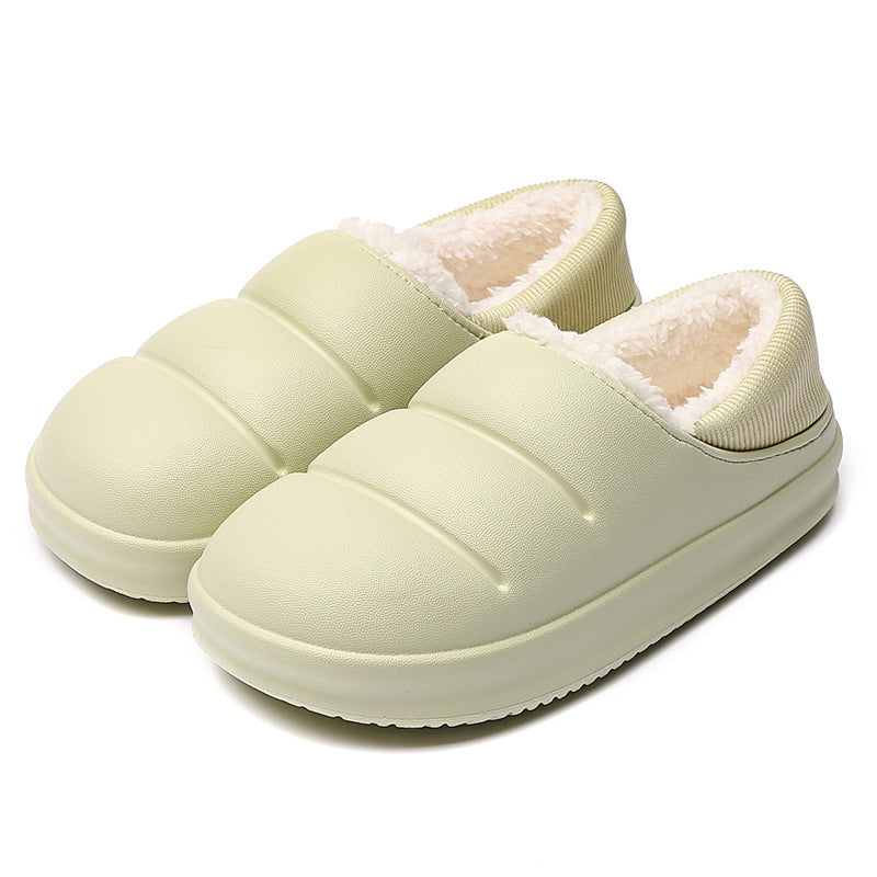 Winter Warm Cotton Slippers – Non-Slip Waterproof Slippers