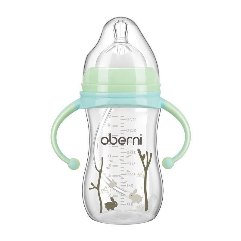 Anti-fall and anti-flatulence baby bottle
