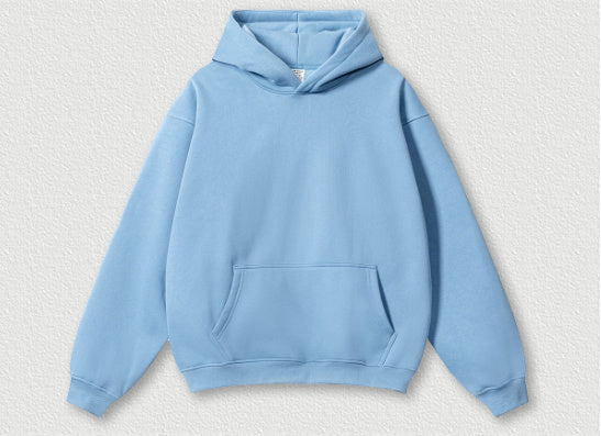 Solid Colour Plus Size Thick Hoodie