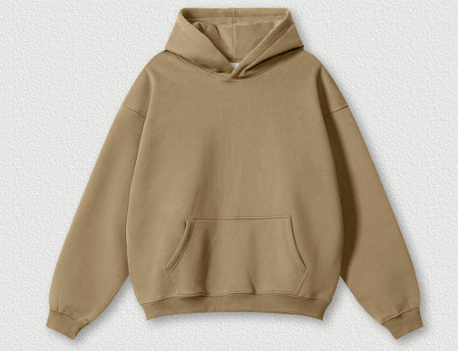 Solid Colour Plus Size Thick Hoodie