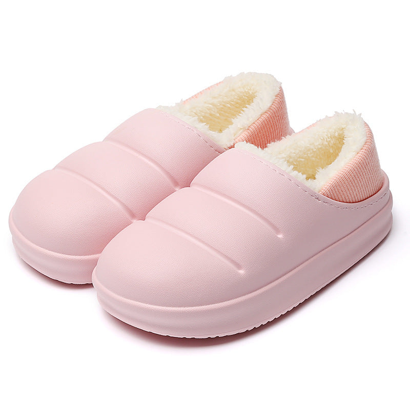 Winter Warm Cotton Slippers – Non-Slip Waterproof Slippers
