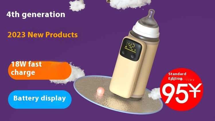 Baby Bottle Insulation Cover – Universal Milk Warmer with Fast Charging & Constant Temperature