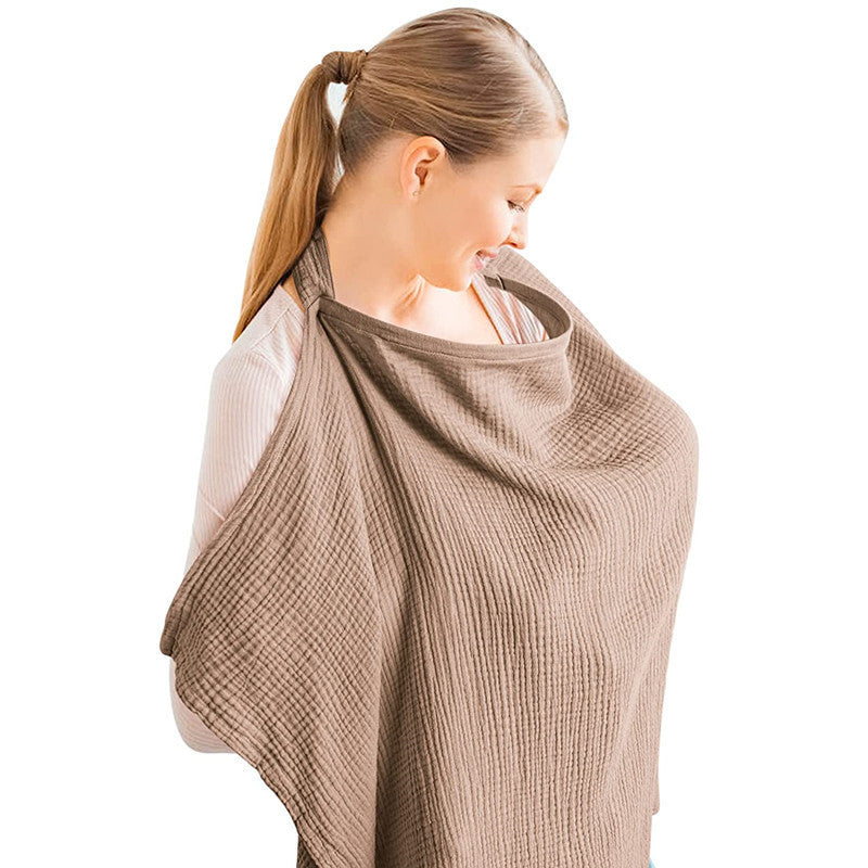 Muslin Nursing Cover – Breathable Breastfeeding Apron & Multi-Use Canopy