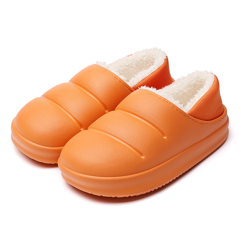 Winter Warm Cotton Slippers – Non-Slip Waterproof Slippers
