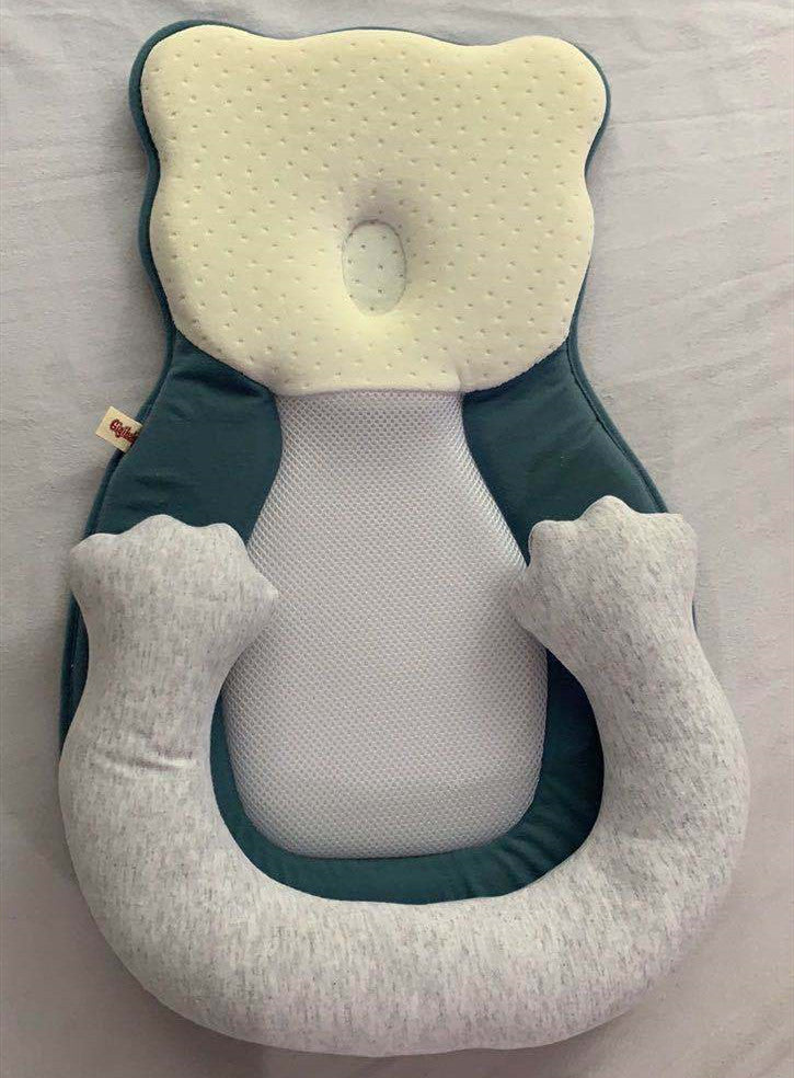 Portable Newborn Baby Crib – Folding Travel Bed with Soft Cotton Cushion
