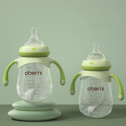 Anti-Colic Wide Calibre Baby Bottle with Handle – Drop-Resistant & Easy to Hold