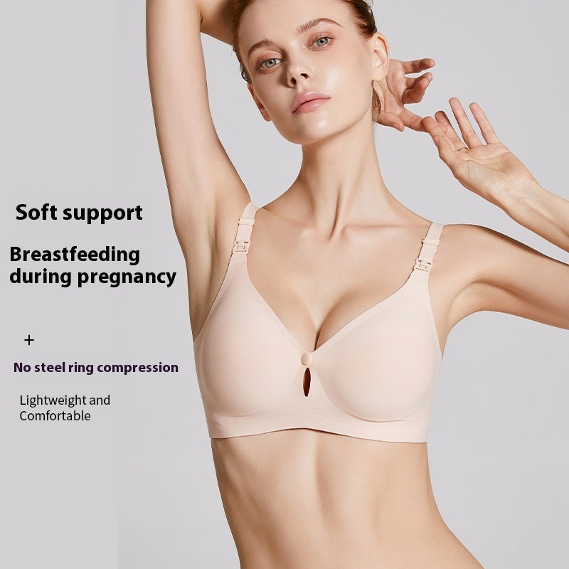 Maternity Bra Plus Size Front Buckle – Wireless Comfort & Easy Access