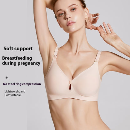 Maternity Bra Plus Size Front Buckle – Wireless Comfort & Easy Access