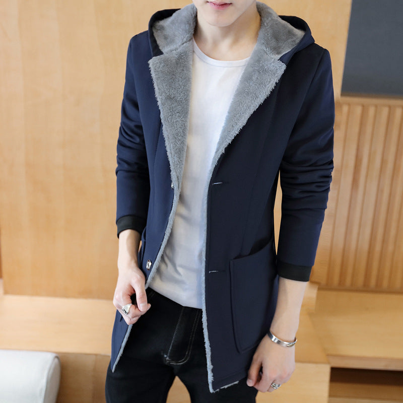 Men’s Loose Hooded Cotton Jacket – Casual Warm Outerwear for All Seasons