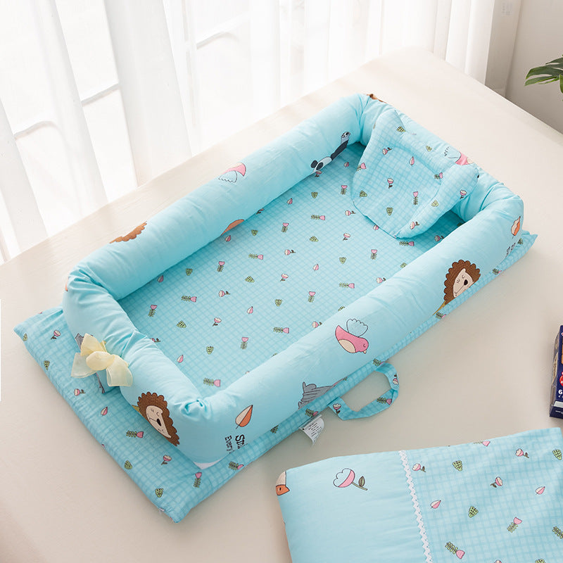 Newborn Portable Crib Bed Removable And Washable Bed
