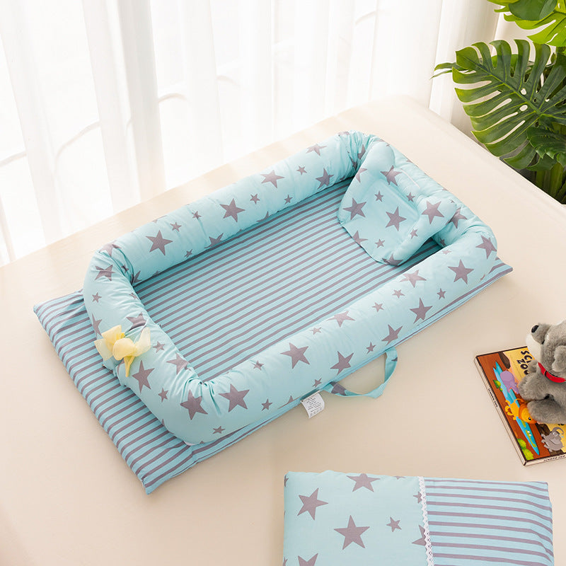 Newborn Portable Crib Bed Removable And Washable Bed