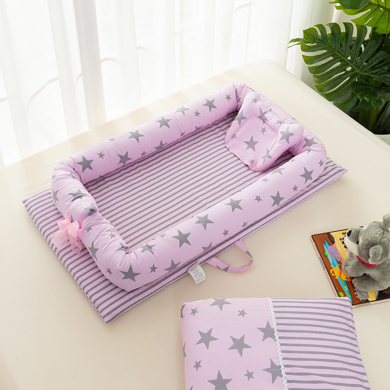 Newborn Portable Crib Bed Removable And Washable Bed