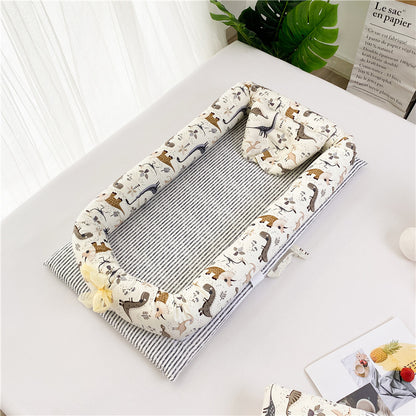 Newborn Portable Crib Bed Removable And Washable Bed