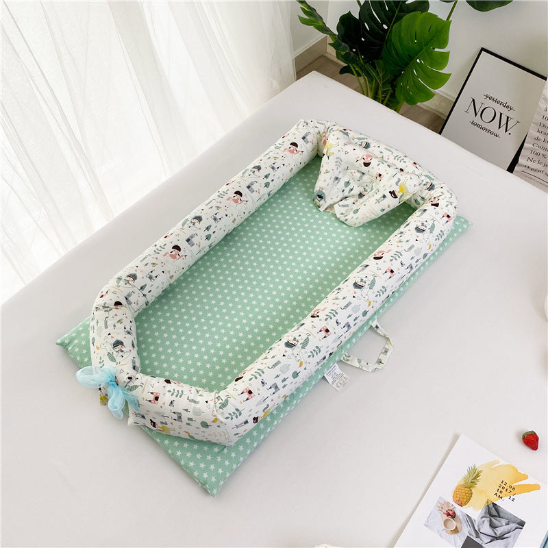 Newborn Portable Crib Bed Removable And Washable Bed