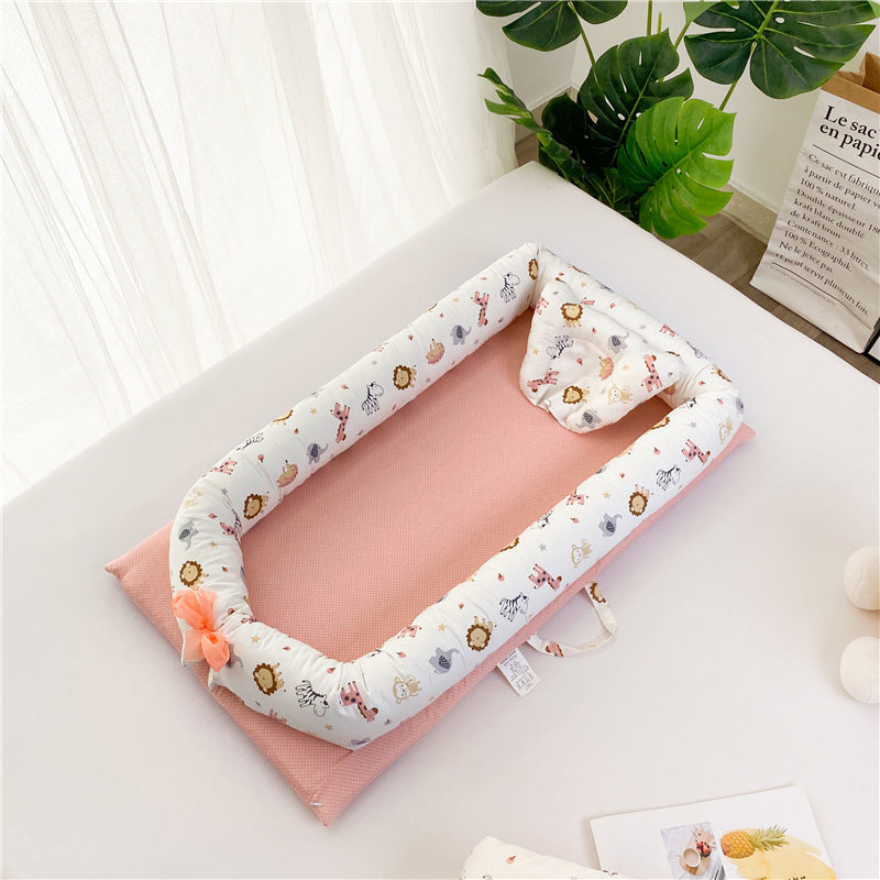 Newborn Portable Crib Bed Removable And Washable Bed