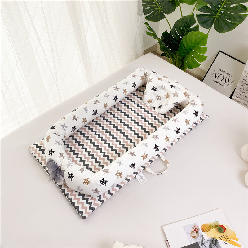 Newborn Portable Crib Bed Removable And Washable Bed