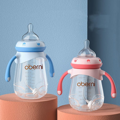 Anti-Colic Wide Calibre Baby Bottle with Handle – Drop-Resistant & Easy to Hold