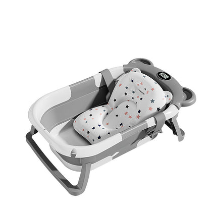 Foldable Newborn Baby Temperature-sensing Bathtub