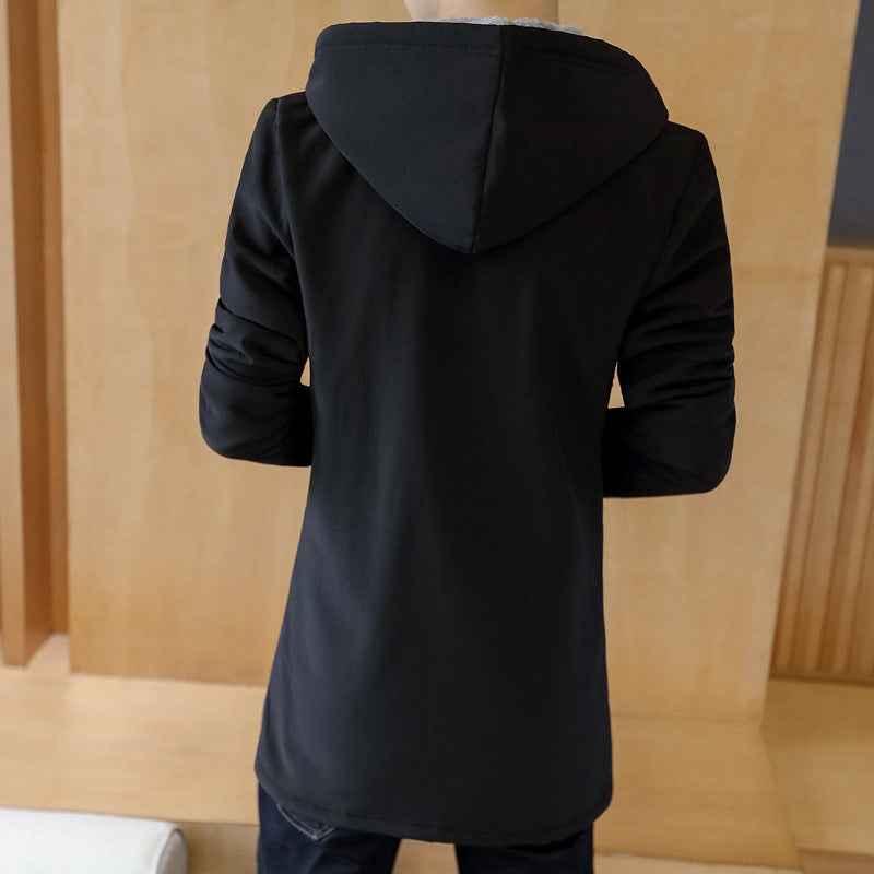Men’s Loose Hooded Cotton Jacket – Casual Warm Outerwear for All Seasons