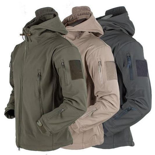 Soft Shell Men's Windproof Hooded Jacket – Outdoor, Sport & Everyday Wear