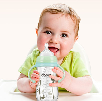 Anti-fall and anti-flatulence baby bottle