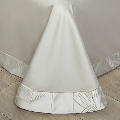 Silk Town Cotton Jacquard Bedding – Elegant 4-Piece Bed Sheet Set