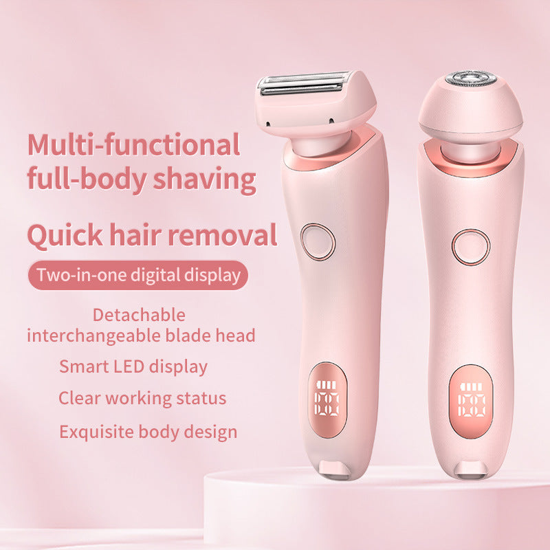 2 In 1 Woman Waterproof Electric Shaver