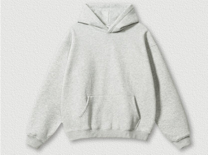 Solid Colour Plus Size Thick Hoodie