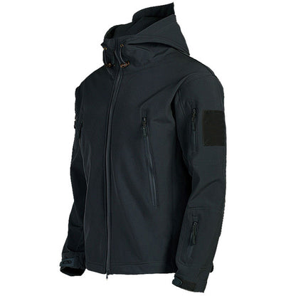 Soft Shell Men's Windproof Hooded Jacket – Outdoor, Sport & Everyday Wear