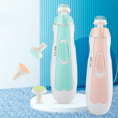 Electric Baby Nail Clipper Set – Safe & Gentle Trimming for Newborns & Toddlers (Pink/Blue)