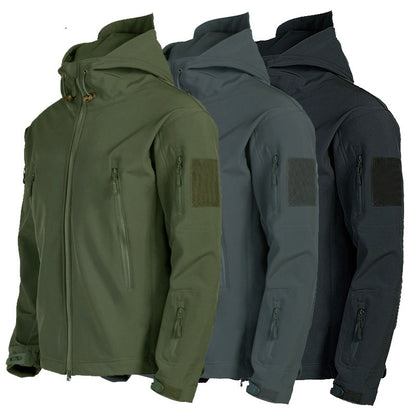 Soft Shell Men's Windproof Hooded Jacket – Outdoor, Sport & Everyday Wear