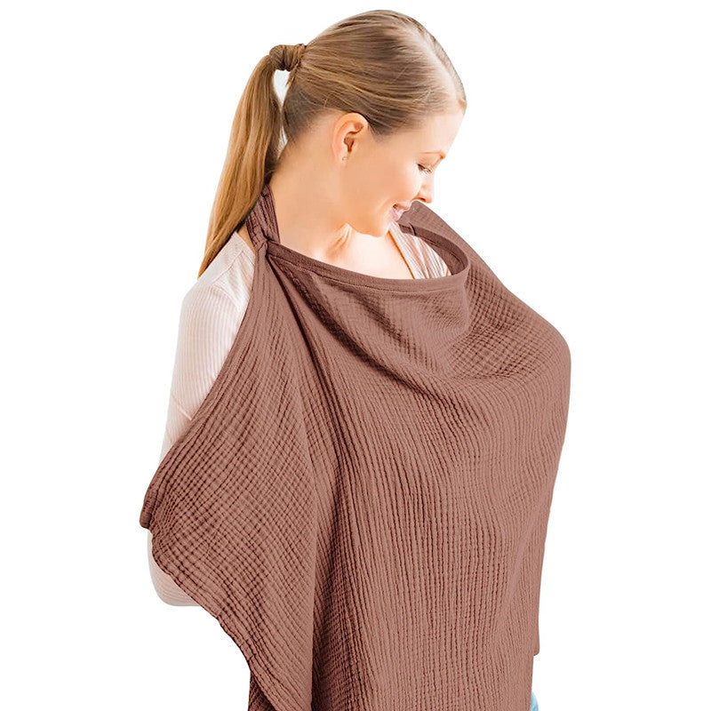 Muslin Nursing Cover – Breathable Breastfeeding Apron & Multi-Use Canopy