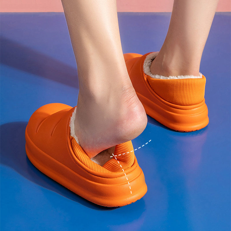 Winter Warm Cotton Slippers – Non-Slip Waterproof Slippers