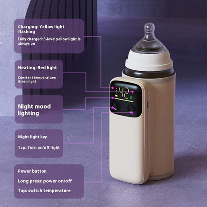Baby Bottle Insulation Cover – Universal Milk Warmer with Fast Charging & Constant Temperature