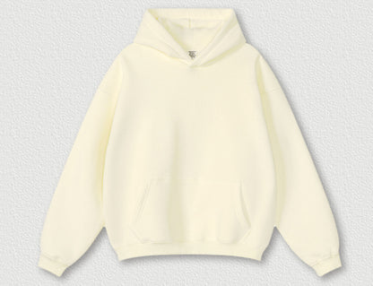 Solid Colour Plus Size Thick Hoodie