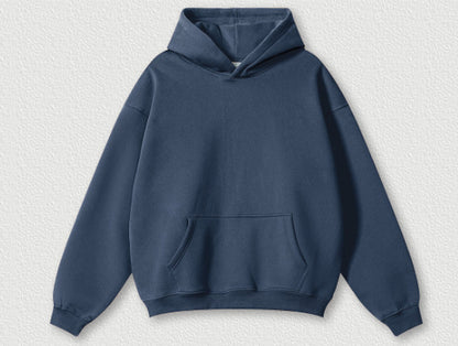 Solid Colour Plus Size Thick Hoodie